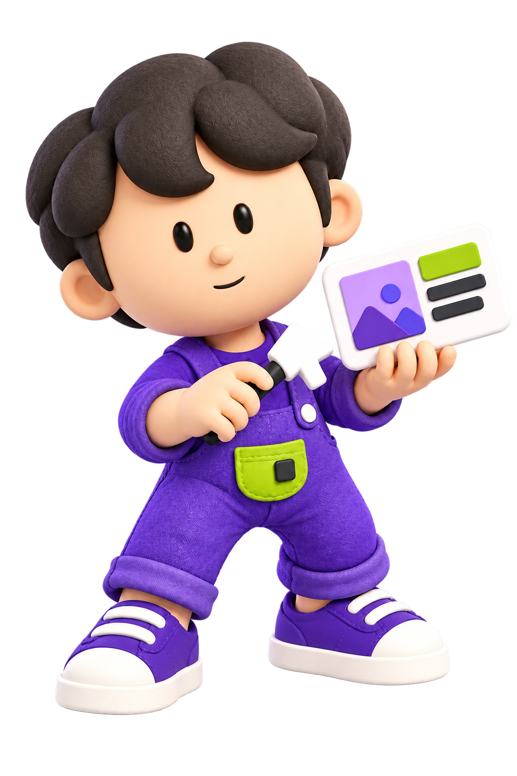 制作を案内するキャラクター